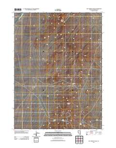 2011 Map of Hot Springs Peak, 2011 Print