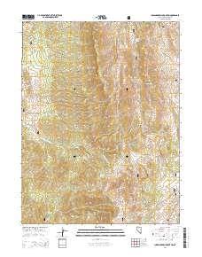 2014 Map of Indian Garden Mountain, 2014 Print