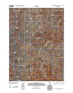 2011 Map of Jordan Meadow Mountain, 2011 Print