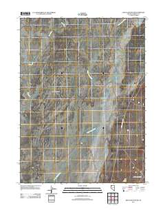 2011 Map of King Lear Peak NW, 2011 Print