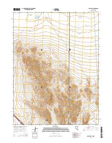 2015 Map of Leppy Peak, 2015 Print