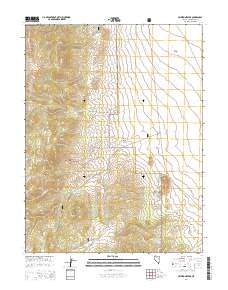 2014 Map of Limestone Peak, 2014 Print