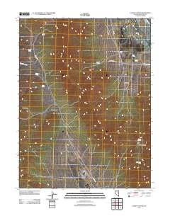 2012 Map of Lusetti Canyon, 2012 Print