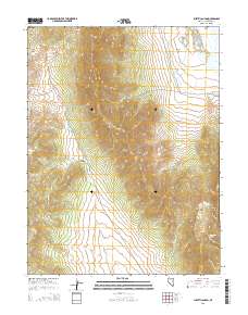 2015 Map of Lusetti Canyon, 2015 Print