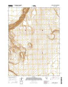 2015 Map of Massacre Lake NW, 2015 Print