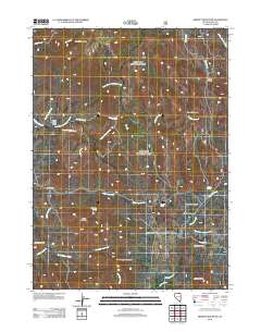 2012 Map of Merritt Mountain, 2012 Print