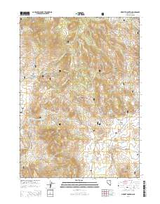 2014 Map of Merritt Mountain, 2014 Print