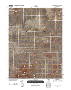 2011 Map of Mormon Dan Butte, 2011 Print