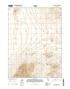2015 Map of Mormon Dan Butte, 2015 Print