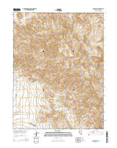 2014 Map of Moses Rock, 2014 Print