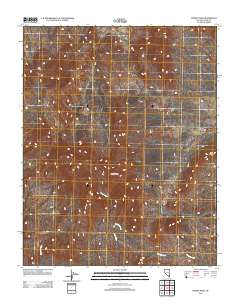 2012 Map of Muddy Peak, 2012 Print