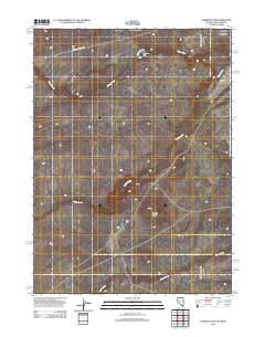 2012 Map of Nadine Butte, 2012 Print