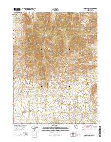 2014 Map of Ninemile Mountain, 2014 Print