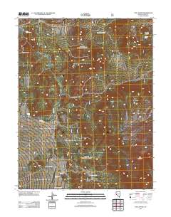 2012 Map of Nye Canyon, 2012 Print