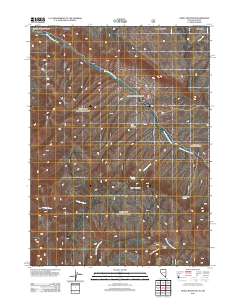 2011 Map of Odell Mountain, 2011 Print