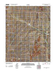 2012 Map of Pahroc Summit Pass, 2012 Print