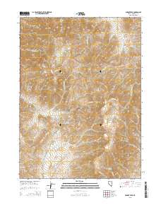 2015 Map of Parrot Peak, 2015 Print