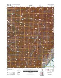 2012 Map of Pearl Peak, 2012 Print