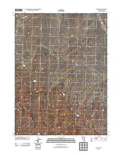 2012 Map of Pequop, 2012 Print