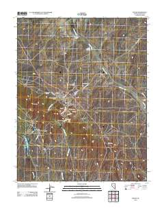 2012 Map of Pioche, 2012 Print