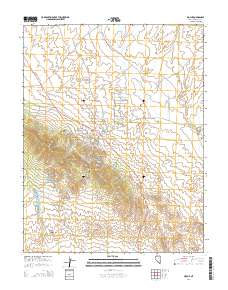 2014 Map of Pioche, 2014 Print