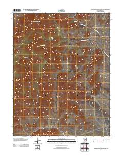 2012 Map of Portuguese Mountain, 2012 Print