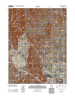 2012 Map of Reno NW, 2012 Print