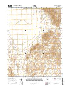 2014 Map of Russell Peak, 2014 Print