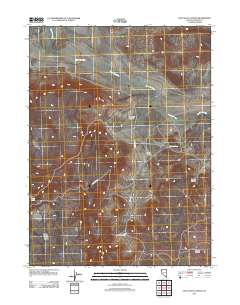 2011 Map of Rye Patch Canyon, 2011 Print
