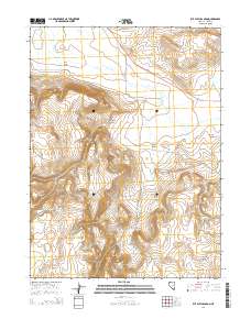 2014 Map of Rye Patch Canyon, 2014 Print