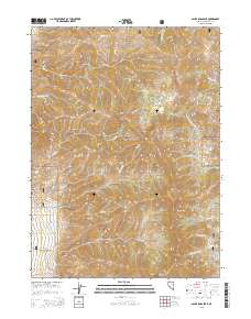 2015 Map of Santa Rosa Peak, 2015 Print