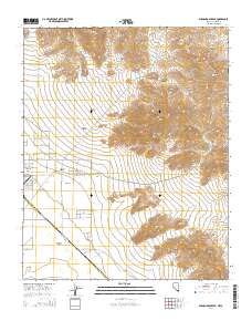 2014 Map of Shenandoah Peak, 2014 Print