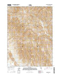 2015 Map of Shyster Butte, 2015 Print