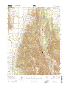 2014 Map of Silo Canyon, 2014 Print