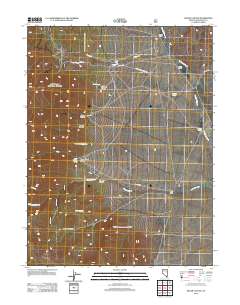 2012 Map of Silver Canyon, 2012 Print