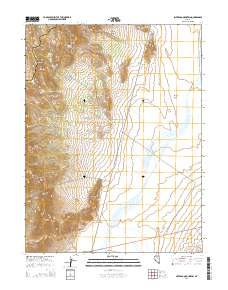 2014 Map of Silverado Mountain, 2014 Print