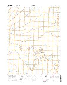 2015 Map of Snow Water Lake, 2015 Print