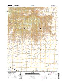 2014 Map of Snow Water Lake NE, 2014 Print