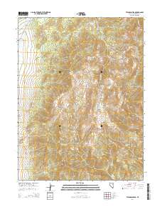 2014 Map of Telegraph Peak, 2014 Print