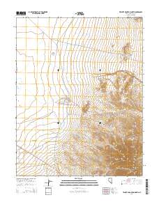 2014 Map of Tempiute Mountain North, 2014 Print