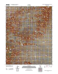 2012 Map of Tempiute Mountain South, 2012 Print