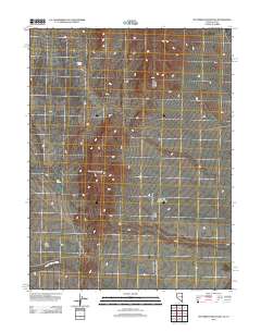 2012 Map of Tin Springs Mountain, 2012 Print