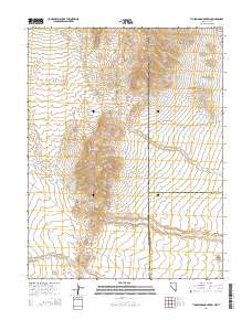 2014 Map of Tin Springs Mountain, 2014 Print