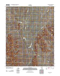 2012 Map of Toquop Gap, 2012 Print