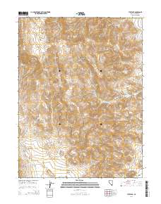 2014 Map of Tule Peak, 2014 Print