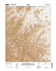 2014 Map of Wahguyhe Peak, 2014 Print