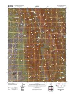 2012 Map of Ward Mountain, 2012 Print