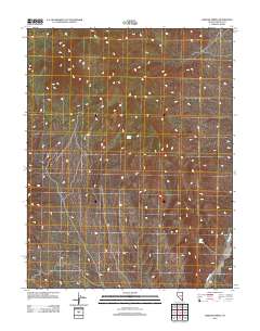 2012 Map of Weepah Spring, 2012 Print