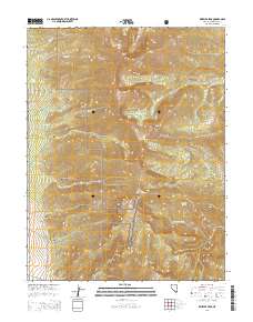 2014 Map of Wheeler Peak, 2014 Print