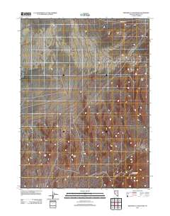 2011 Map of Winnemucca Mountain, 2011 Print